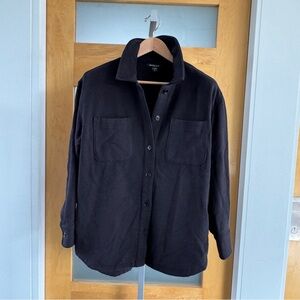 Athleta Black Shirt Jacket
